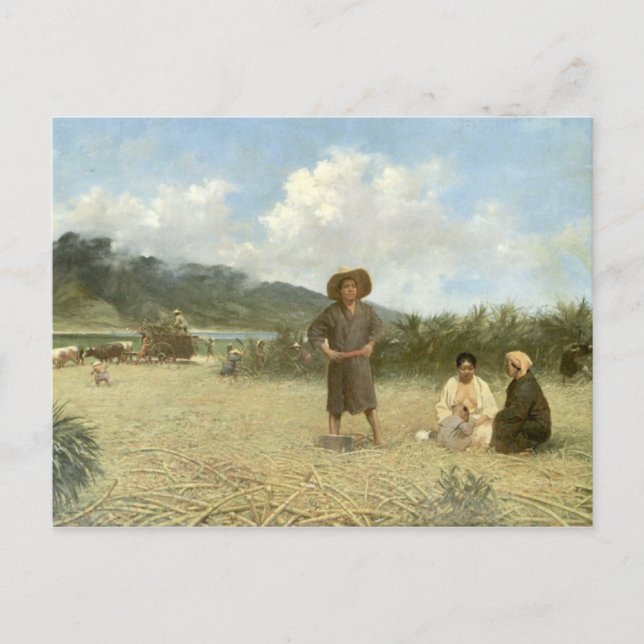'Japanese Laborers, Maui' - Postcard (Front)