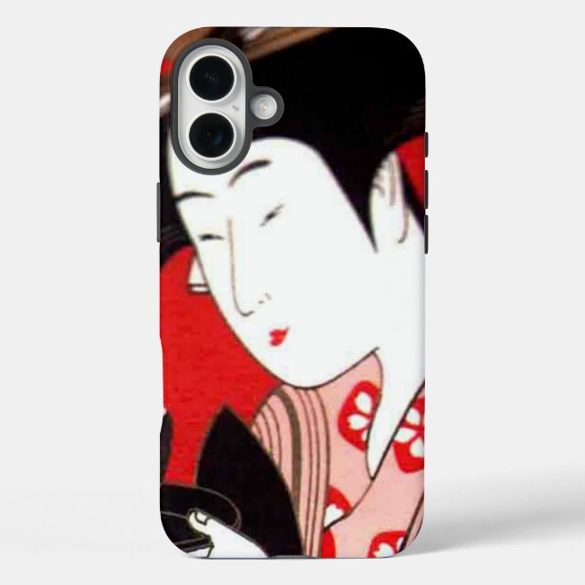 Japanese Lady Tea Serving Ceremony Art Print Case-Mate iPhone Case (Back)
