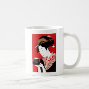 Japanese Lady Tea Serving Ceremony Art Print Coffee Mug