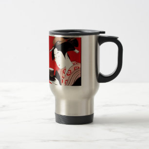 Japanese Lady Tea Serving Ceremony Art Print Travel Mug