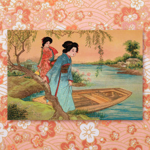 Japanese Lakeside Poster Print