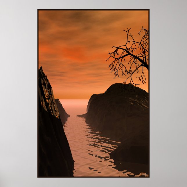 Japanese Landscape 12-216-1 Poster (Front)