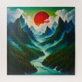 Japanese Landscape Art Puzzle