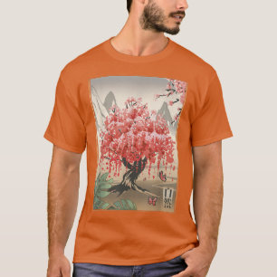 Japanese Landscape Art Vintage Sakura CherryBlosso T-Shirt