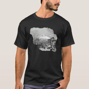 Japanese landscape illustration T-Shirt