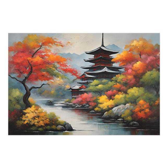 Japanese Landscape Photo Print (Front)