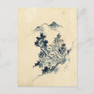 japanese landscape postcard