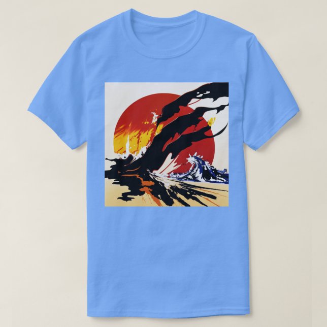 Japanese landscape T-Shirt (Design Front)