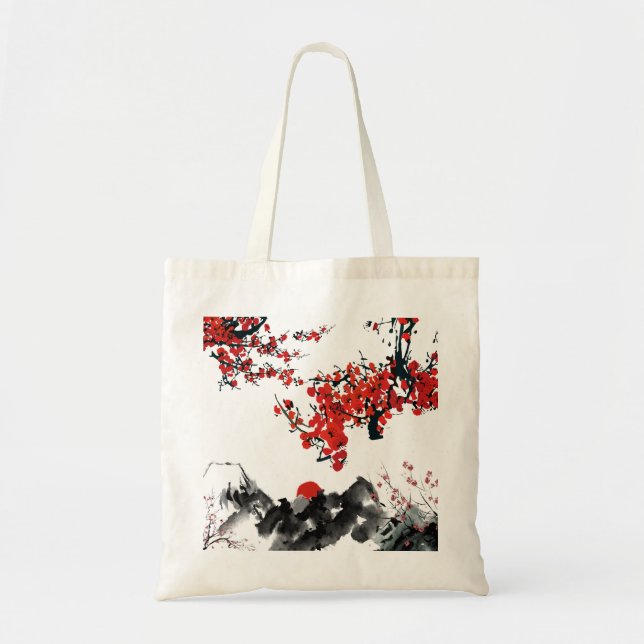 Japanese landscape Tote Bag (Front)