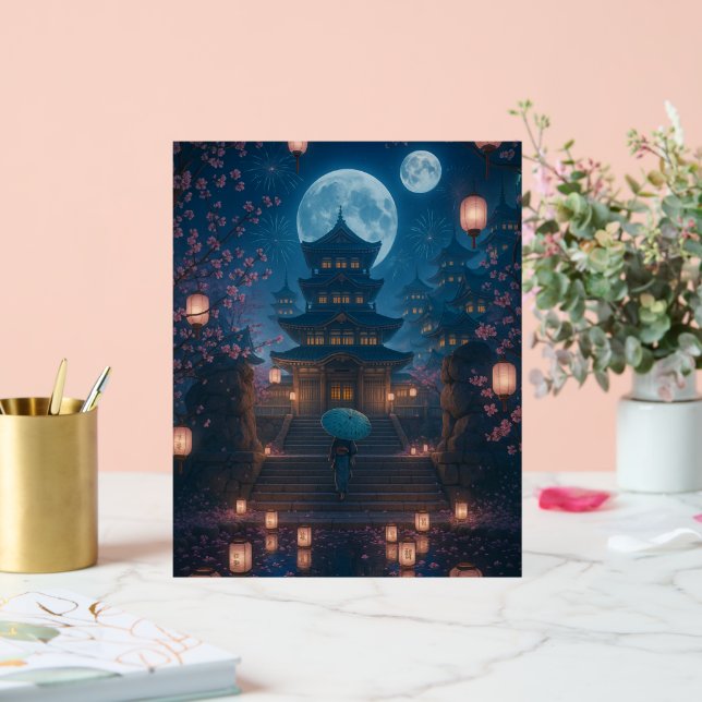 Japanese Lantern Festival Art Acrylic Sign (Wedding)