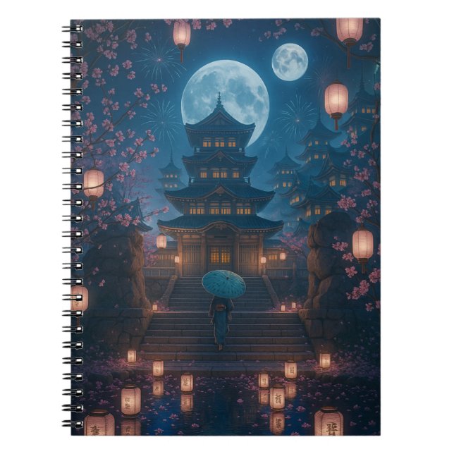 Japanese Lantern Festival Art Notebook (Front)
