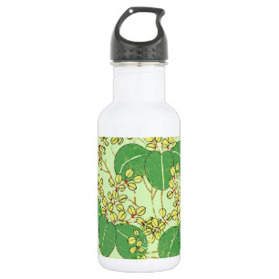 Japanese Leaf Floral Botanical Art Pattern 532 Ml Water Bottle