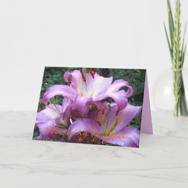 Japanese Lilies Card (Front)