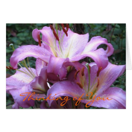 Japanese Lilies Card