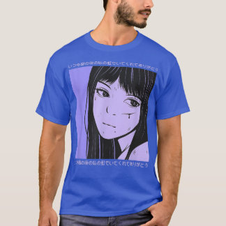 Japanese LoFi Girl Anime Character Japan Aestheti T-Shirt