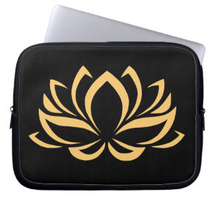 Japanese Lotus Flower Blossom Laptop Sleeve