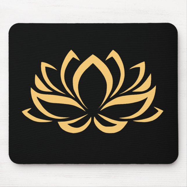 Japanese Lotus Flower Blossom Mouse Mat (Front)
