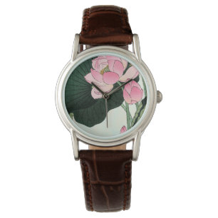 Japanese Lotus Flower - Vintage Fine Art Watch