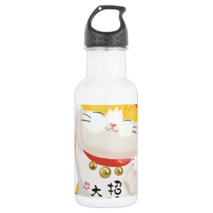 Japanese Lucky Cat 532 Ml Water Bottle
