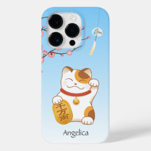 Japanese Lucky Cat, Calico Maneki Neko Case-Mate iPhone 14 Pro Case