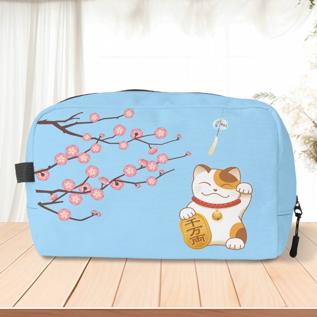 Japanese Lucky Cat, Calico Maneki Neko Dopp Kit (Creator Uploaded)