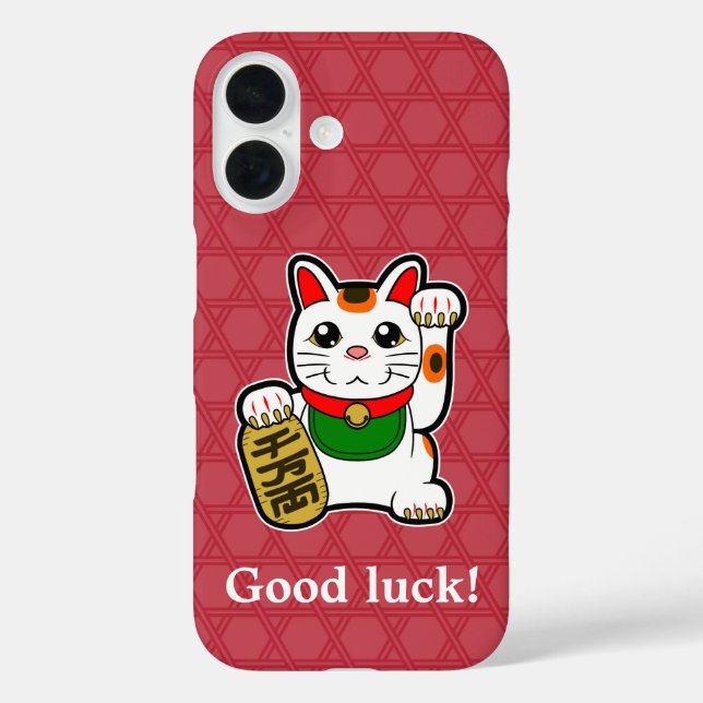 Japanese Lucky Cat Case-Mate iPhone Case (Back)