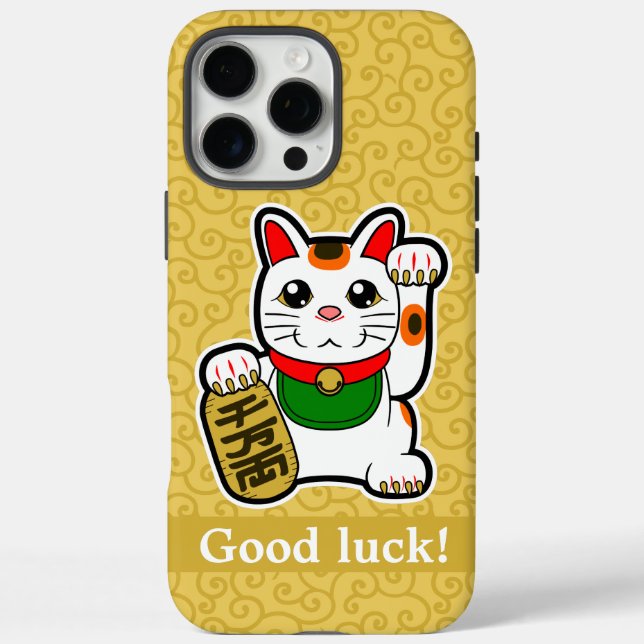 Japanese Lucky Cat Case-Mate iPhone Case (Back)