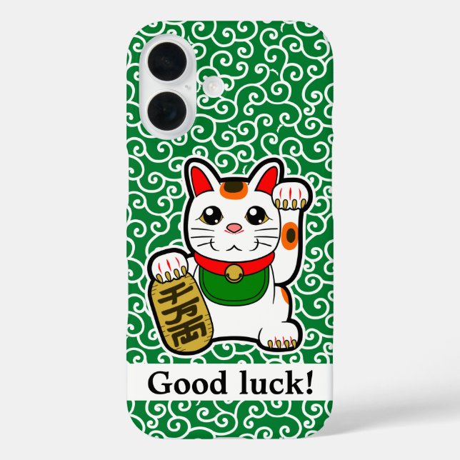 Japanese Lucky Cat Case-Mate iPhone Case (Back)