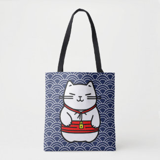 Japanese Lucky Cat or Maneki-Neko Tote Bag