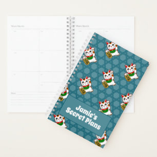 Japanese Lucky Cat Secret Planner