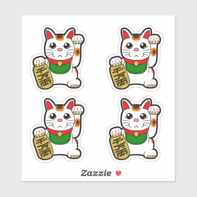 Japanese Lucky Cats- Maneki Neko Vinyl (Sheet)