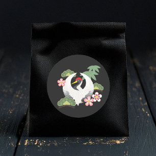 Japanese Lucky Symbols Celebration Classic Round Sticker