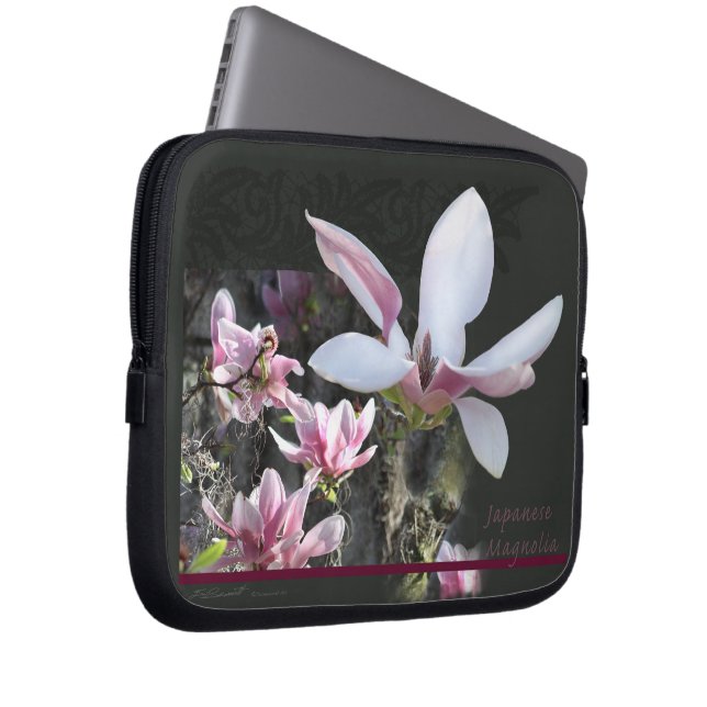 Japanese Magnolia Laptop Sleeve (Front Right)