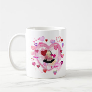 Japanese maid / Heart-heart-heart / magcup Coffee Mug