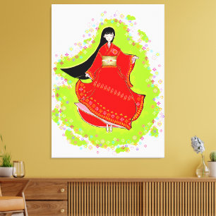 Japanese Maiko Canvas Print