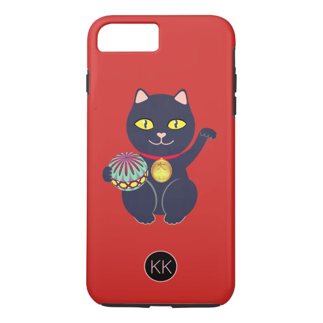 Japanese Maneki-neko Lucky Cat Case-Mate iPhone Case (Back)