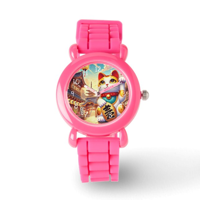 Japanese Maneki Neko Watch (Front)