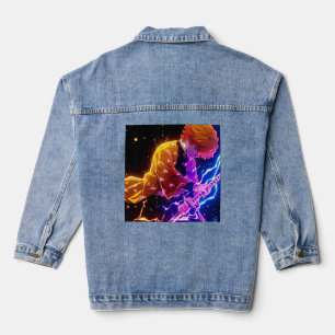 Japanese manga anime tanjiro  denim jacket