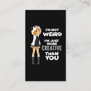 Japanese manga Gift Cute Kawaii Anime Fan Panda Business Card