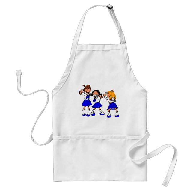 Japanese MANGA high-school girls Standard Apron (Front)