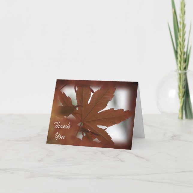 Japanese Maple Leaf Thank You (Front)