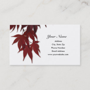 Japanese Maple Leave Business Card