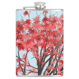 Japanese Maple Tree Hip Flask