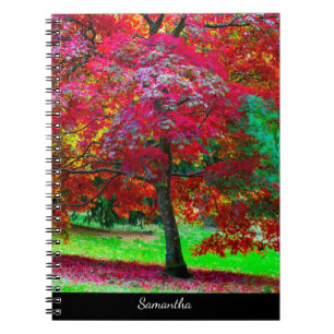Japanese Maple Tree Spiral notebook