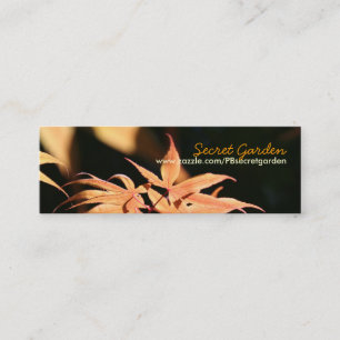 Japanese Maples 7 Floral Photography Mini Business Card