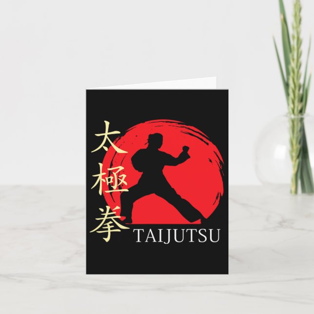 Japanese Martial Arts Sport For Japan Lover Or Buj Card (Front)