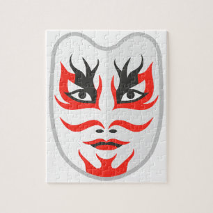 Japanese mask jigsaw puzzle