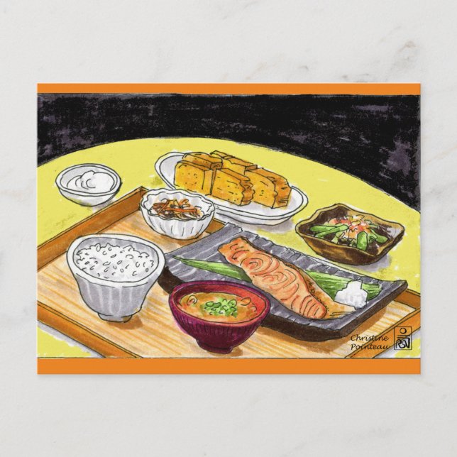 Japanese Meal Postcard (Front)