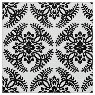 Japanese Medallion Pattern, Black and White Fabric