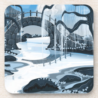 Japanese meditation Garden Coaster
